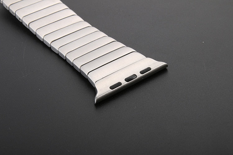 Luxury Stainless Steel Link Watch Strap | Compatible with Apple Watch 38mm to 42mm