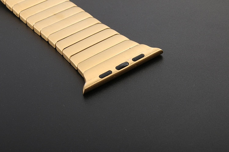 Luxury Stainless Steel Link Watch Strap | Compatible with Apple Watch 38mm to 42mm