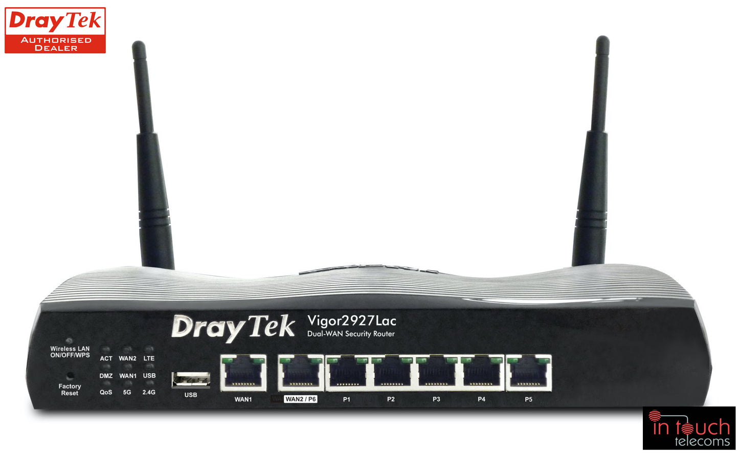 DrayTek Vigor 2927Lac | Dual Ethernet Gigabit WAN Wi-Fi with 4G (cellular) dual-SIM slots