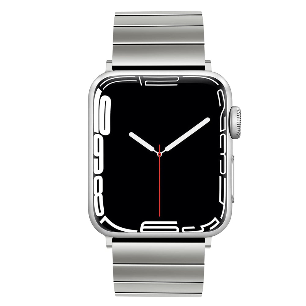 Steel 4 Beads Solid Metal Strap | Compatible with Apple Watch 38mm to 42mm