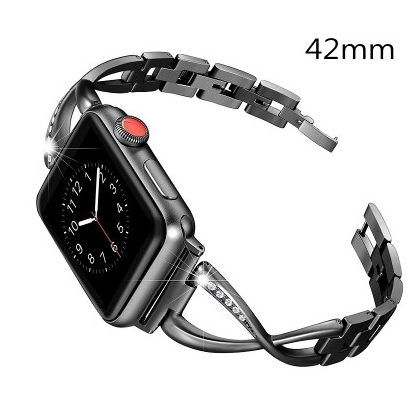 Diamond Stainless Steel Bracelet | Compatible with Apple Watch 38mm to 42mm