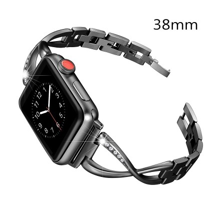Diamond Stainless Steel Bracelet | Compatible with Apple Watch 38mm to 42mm