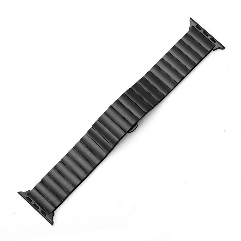 Steel 4 Beads Solid Metal Strap | Compatible with Apple Watch 38mm to 42mm