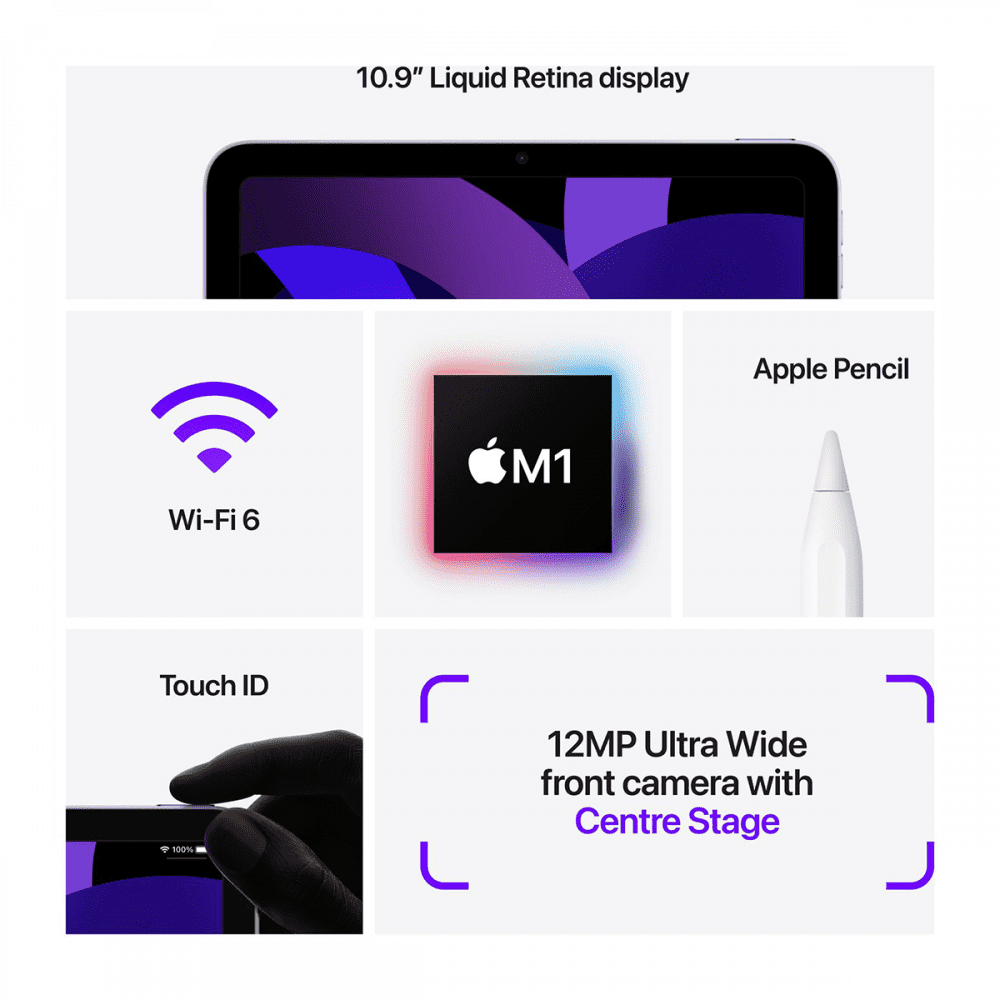 Apple 10.9-inch iPad Air 5th Gen (2022) | Wi-Fi
