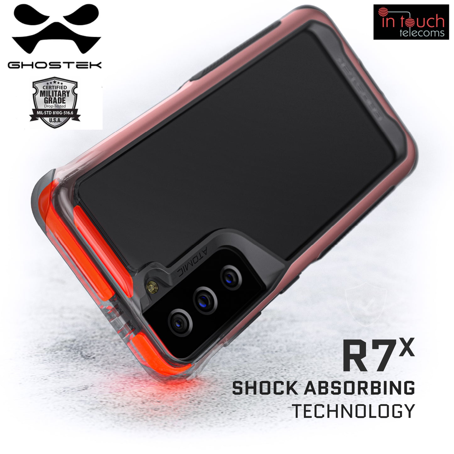 Ghostek Atomic Slim 4 Case for Samsung Galaxy S21 | Military Grade