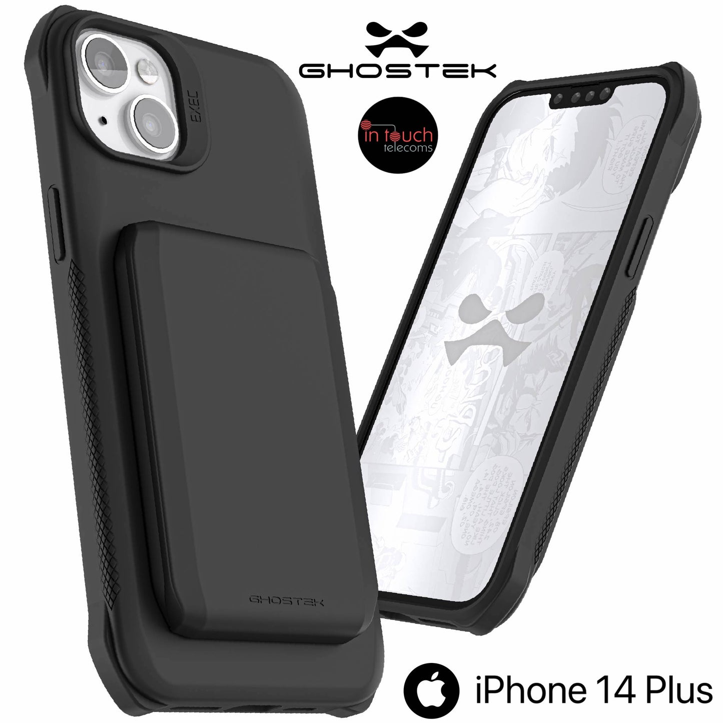Ghostek Exec 6 Case for iPhone 14 Range | Military Grade | Black