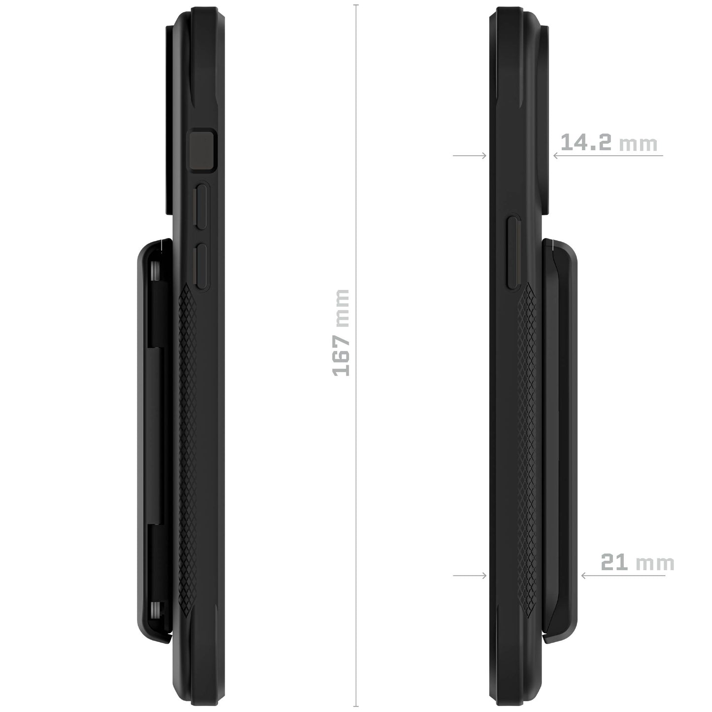 Ghostek Exec 6 Case for iPhone 14 Range | Military Grade | Black