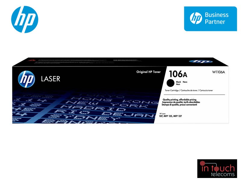 HP 106A Laser Toner Cartridge | Black (W1106A)
