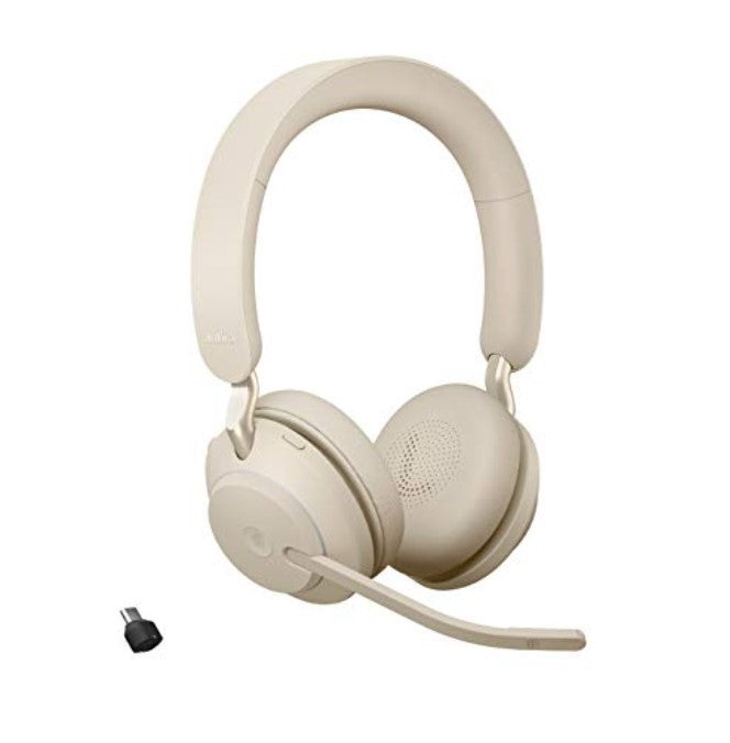 Jabra Evolve2 65 Wireless PC Headset | Beige