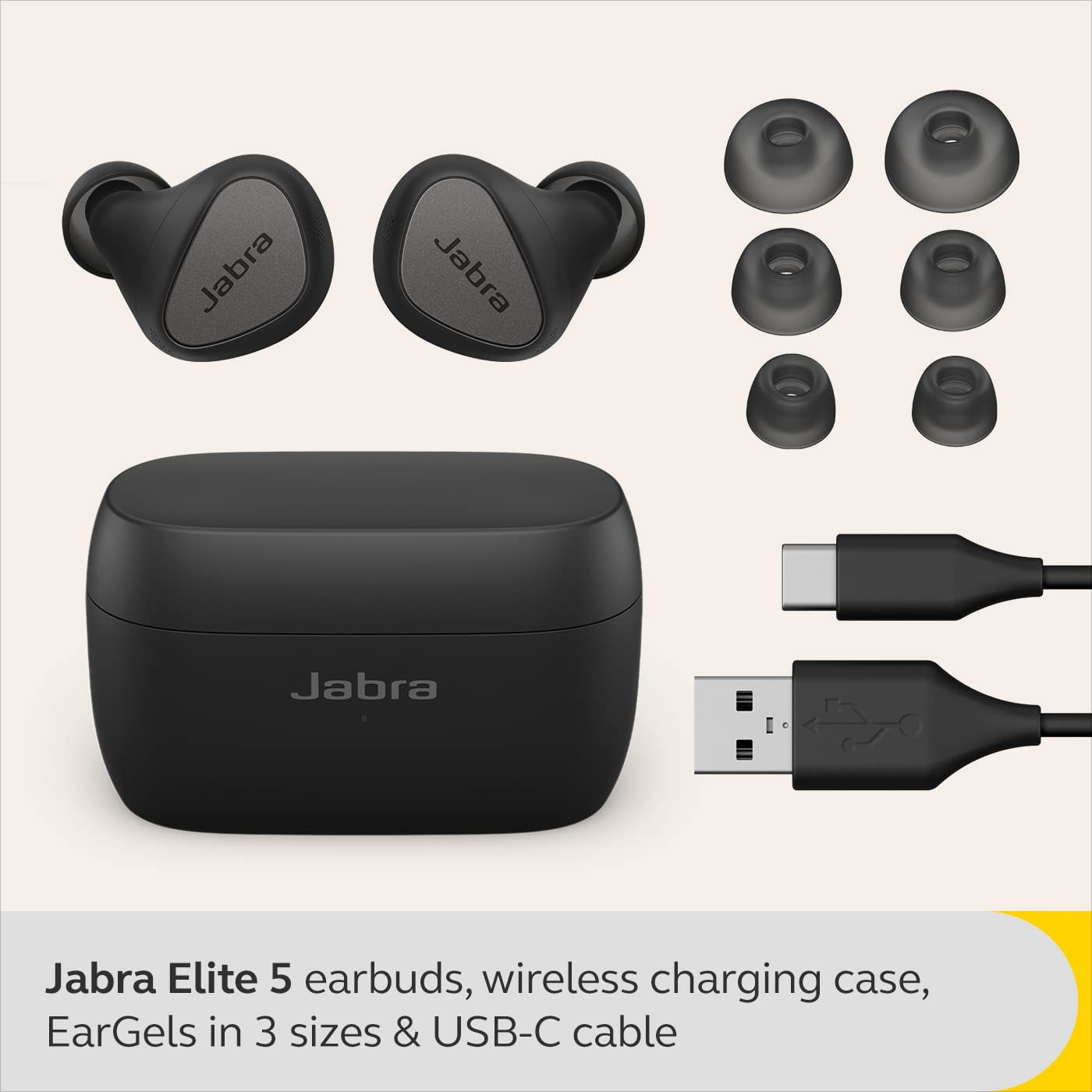 Jabra Elite 5 True Wireless In Ear Bluetooth Earbuds