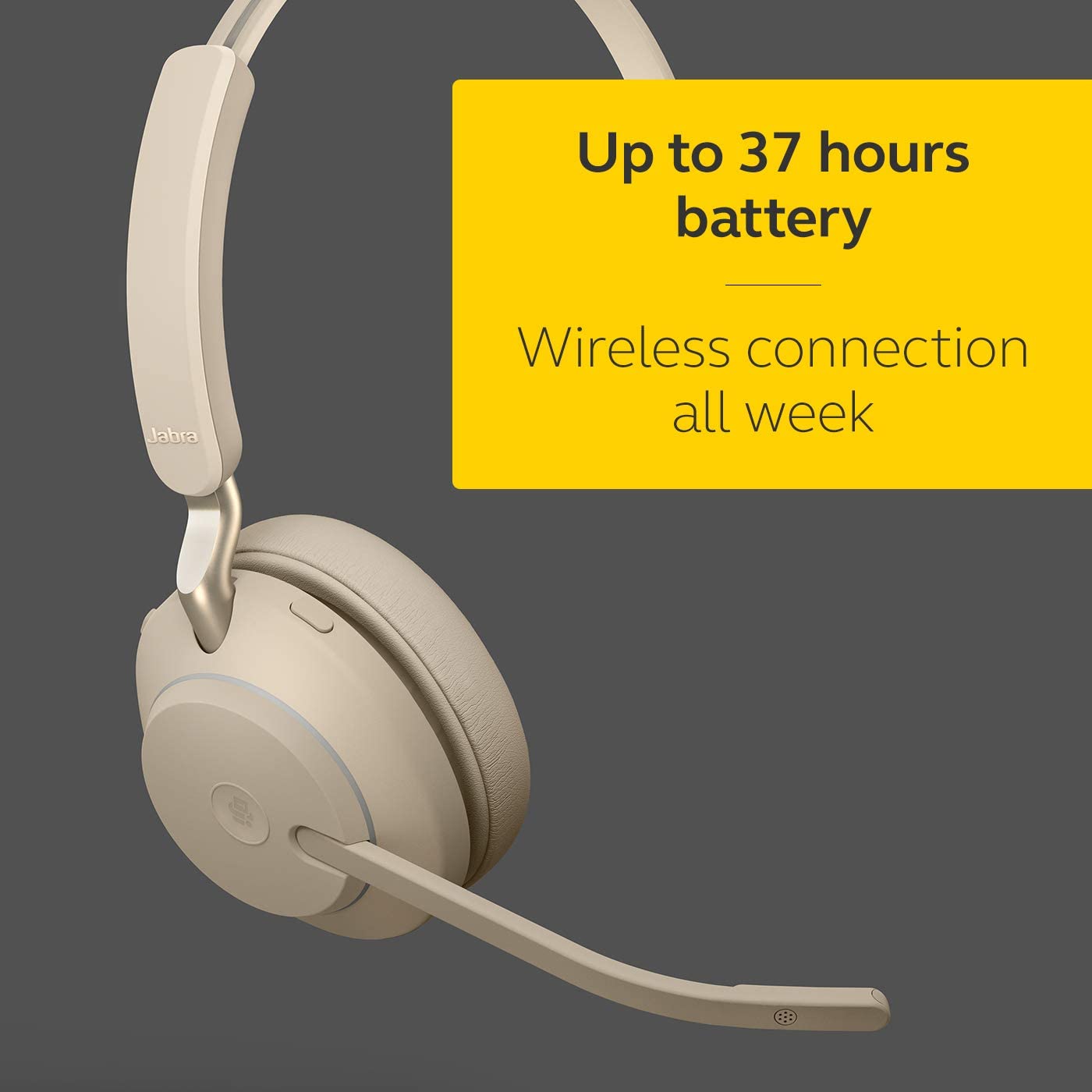 Jabra Evolve2 65 Wireless PC Headset USB-A Bluetooth | Microsoft Teams Certified
