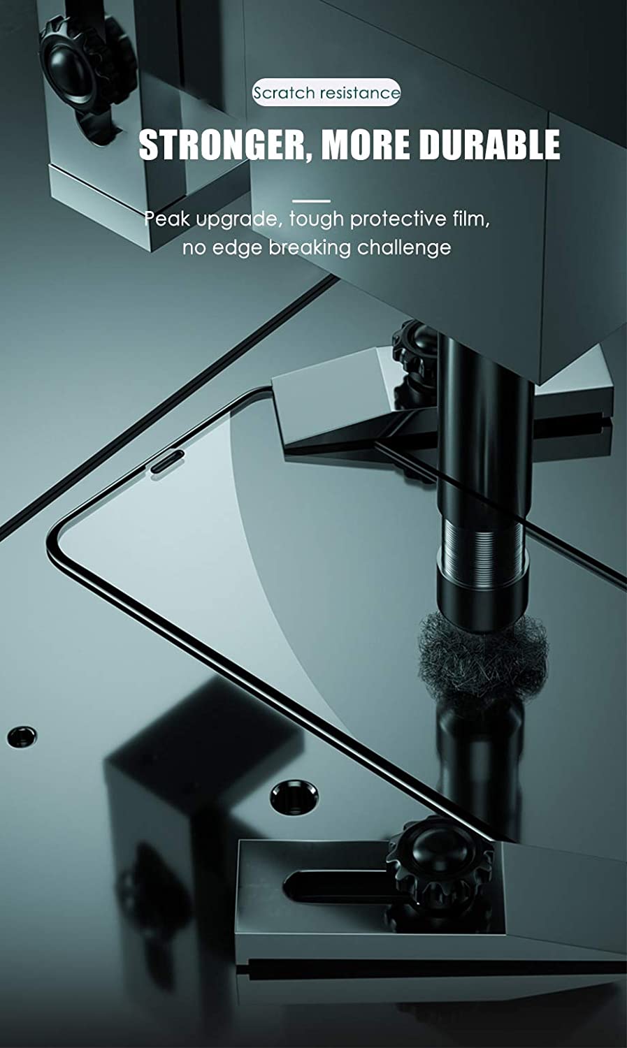 M8 Gadgets Tempered Glass for iPhone | Premium 5D Black