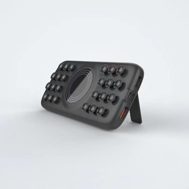 Monarch Wireless Energy Bar W10 Pro | Qi, 15W, 10,000mAh PowerBank,Suction Cups
