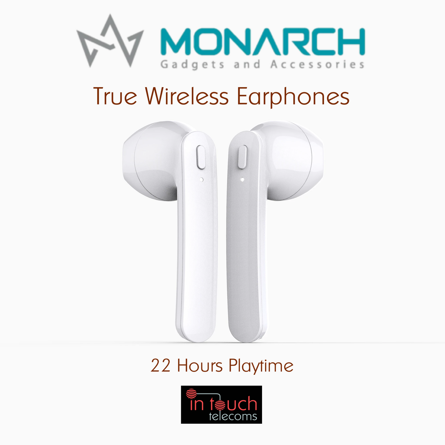 Monarch Gadgets True Wireless Stereo Earphones | 22 Hrs Playtime (T14U)