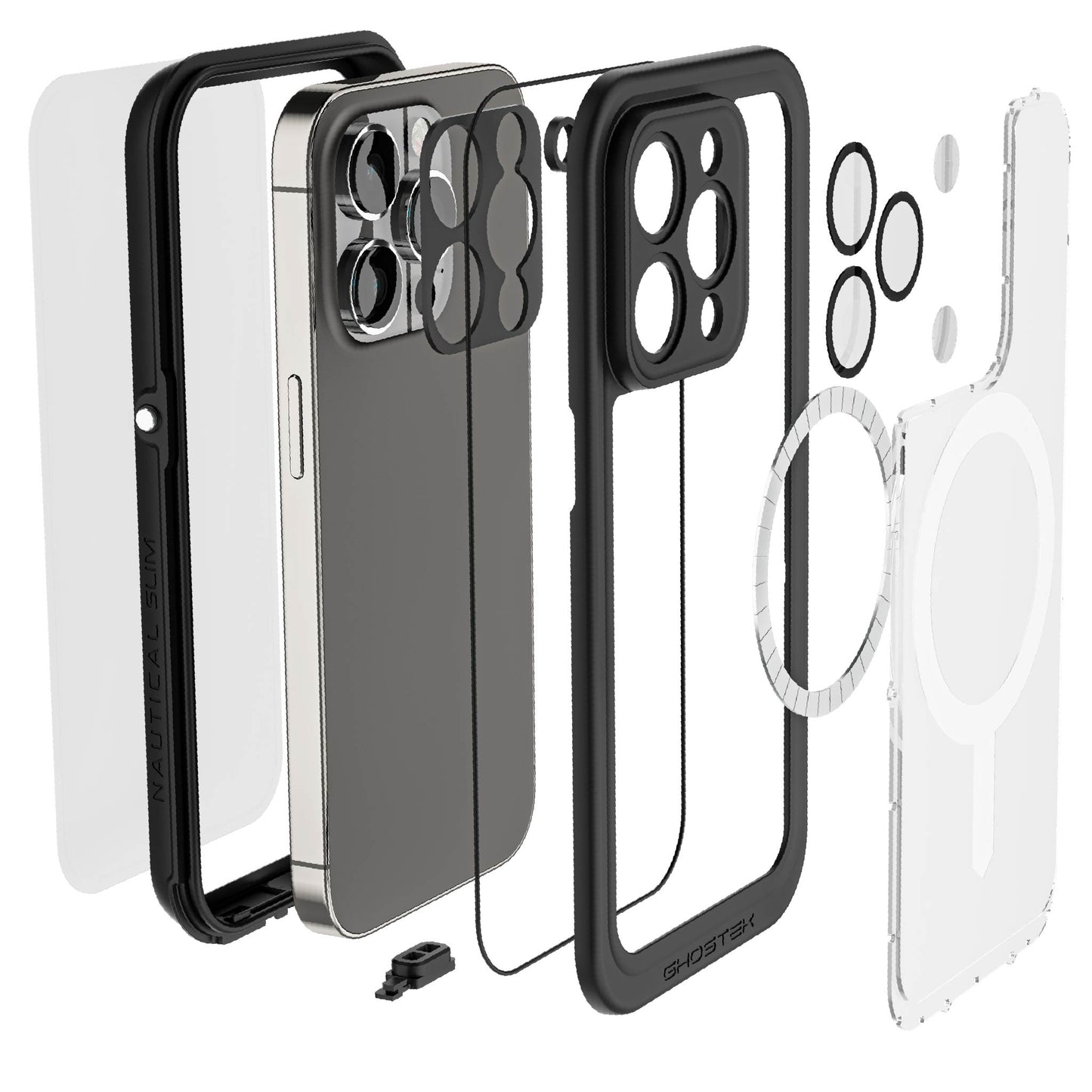 Ghostek Nautical Slim Case for iPhone 14, Max, Pro, Pro Max | Military Grade