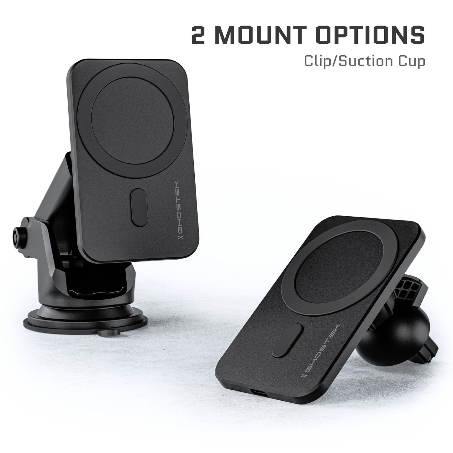 Ghostek NRGmount | iPhone Magnetic MagSafe Car Mount Charger