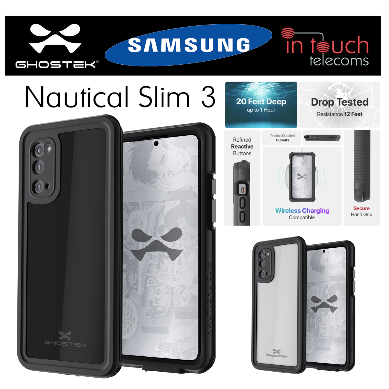 Ghostek Nautical Slim Case for Samsung Galaxy Note 20 | Military Grade