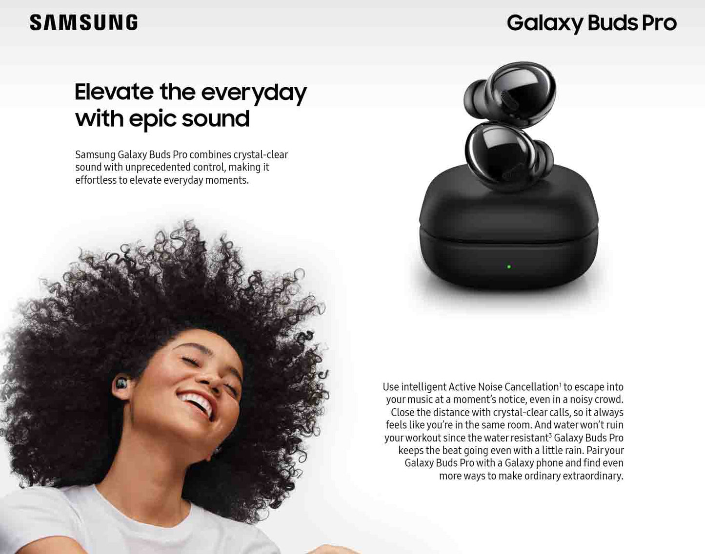 Samsung Buds Pro Headset In-Ear Bluetooth | SM-R190