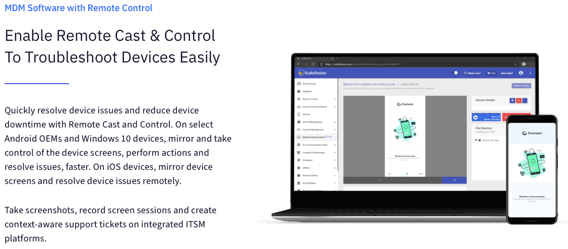 Scalefusion Mobile Device Management (MDM) Software | Annual