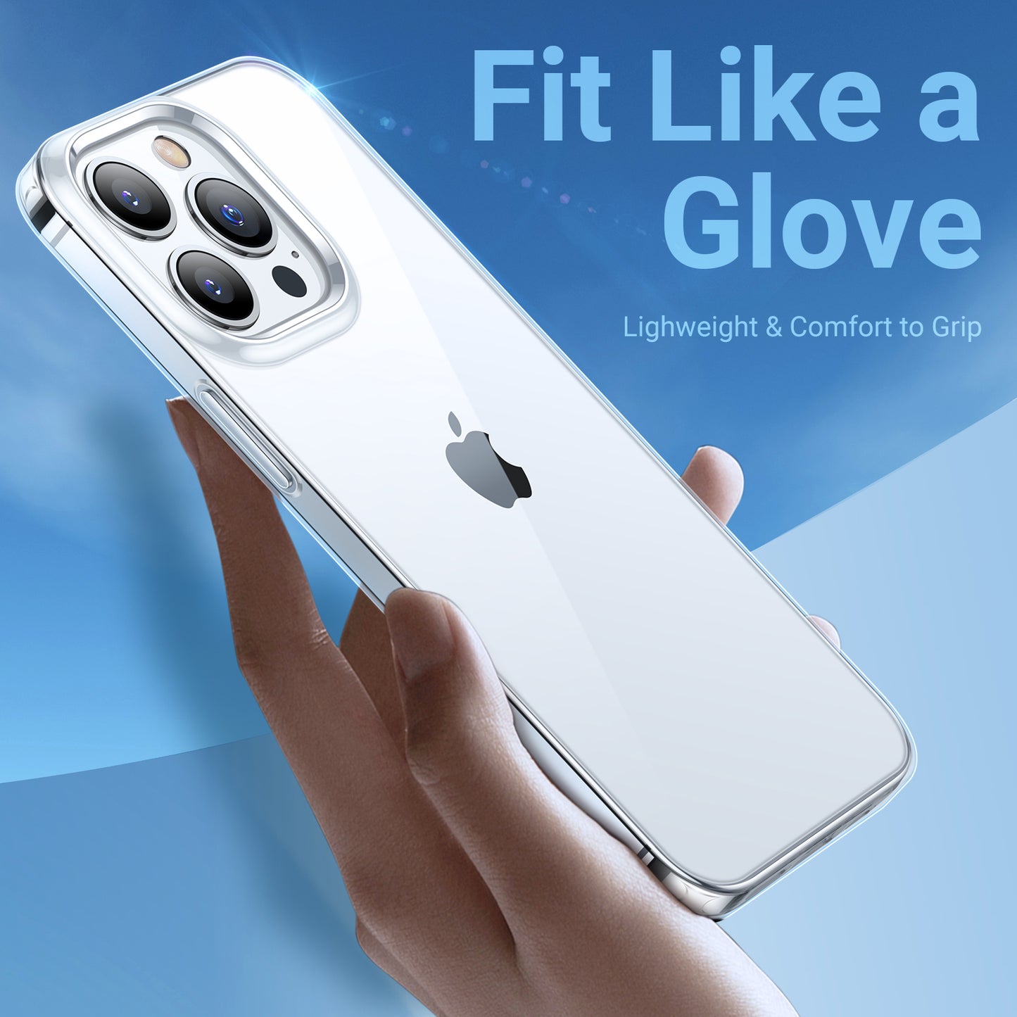 TORRAS Crystal Clear iPhone 13 | Military Grade Shockproof