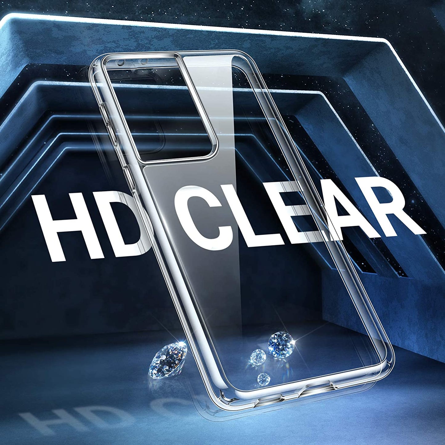 TORRAS Diamond Clear for Samsung Galaxy S21, S21+, S21 Ultra | Military Grade