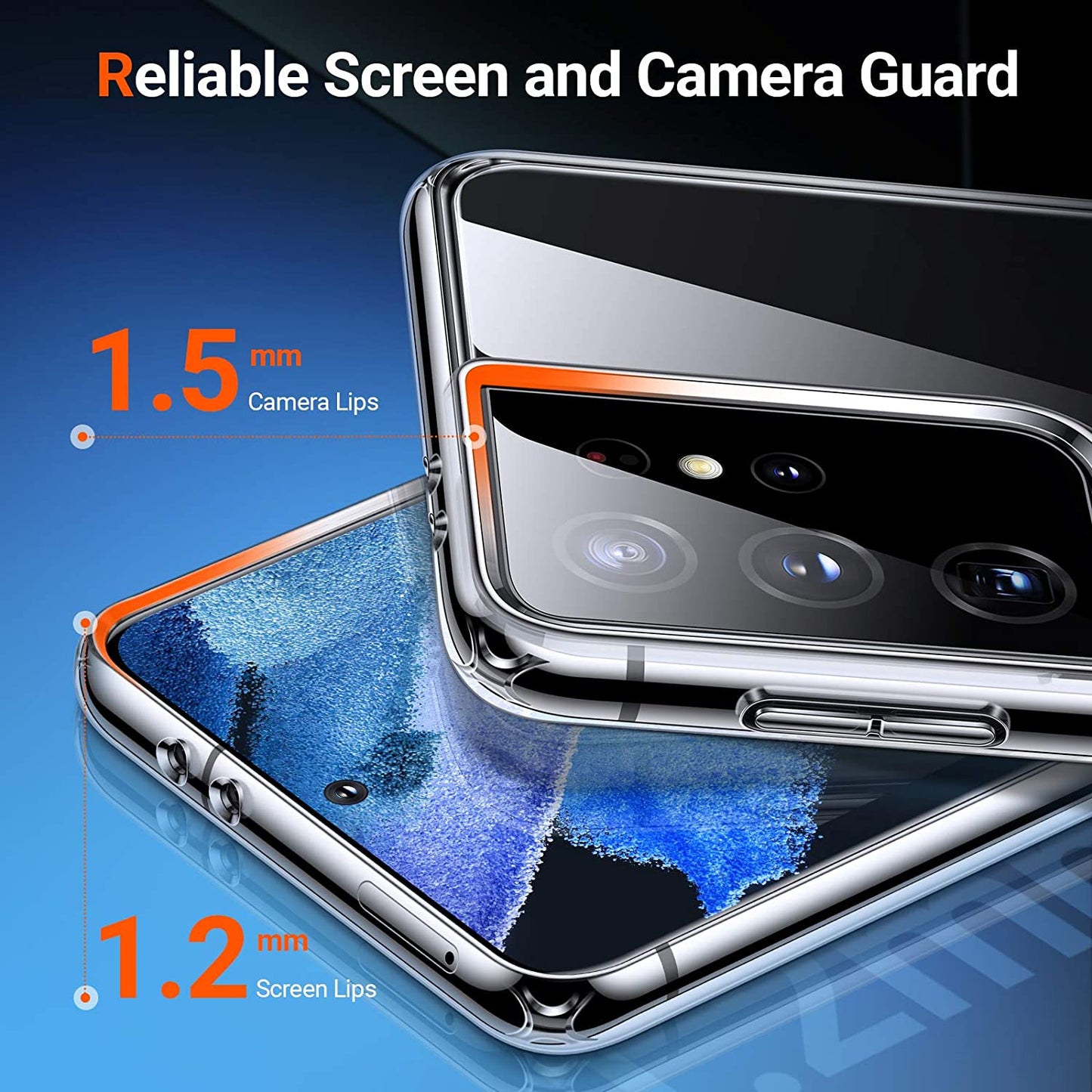 TORRAS Diamond Clear for Samsung Galaxy S21, S21+, S21 Ultra | Military Grade