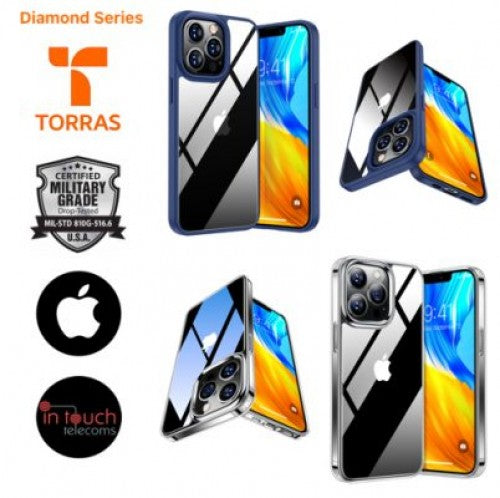 TORRAS Diamond Clear for iPhone 13 | Military Grade