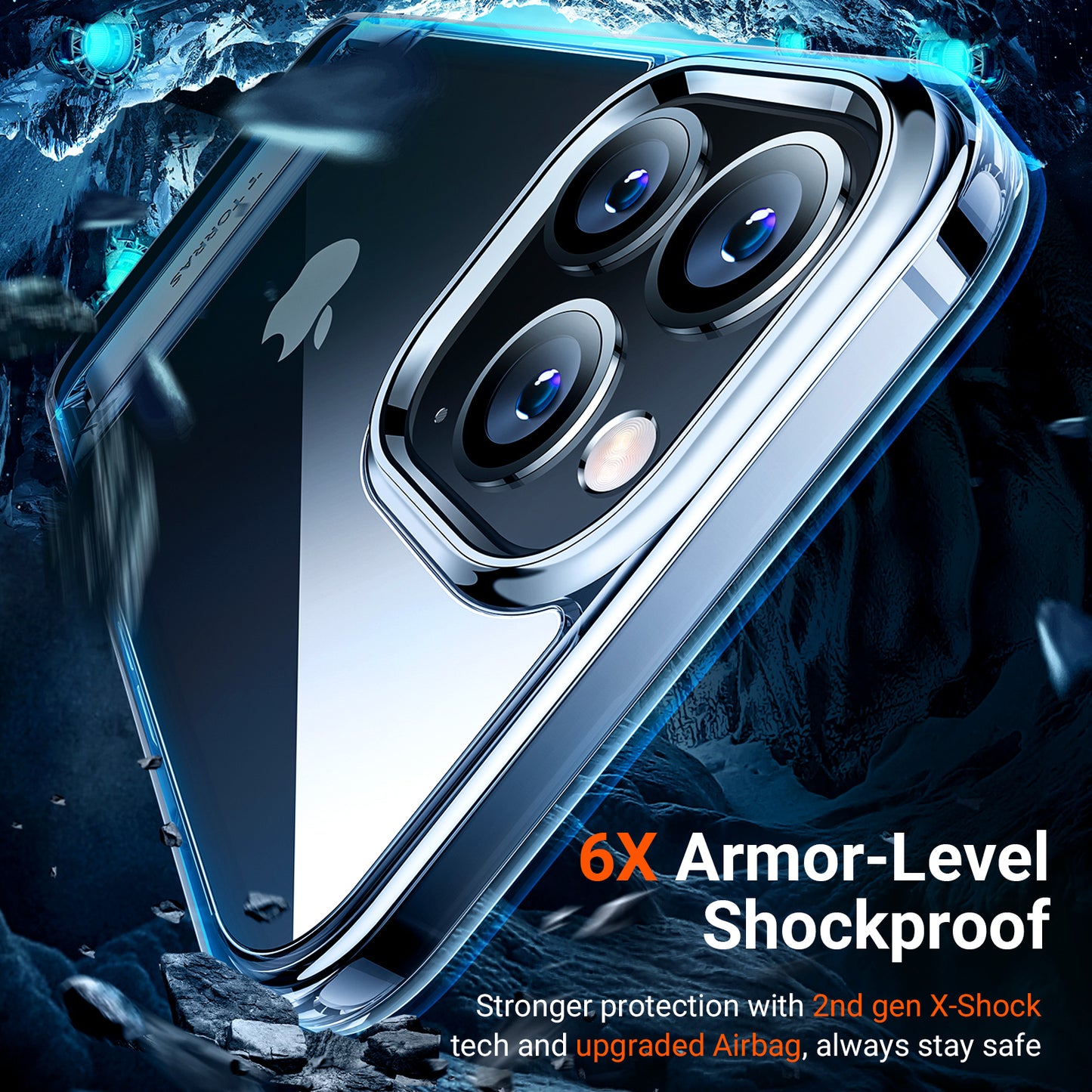 TORRAS MoonClimber for iPhone 13 | Military Grade Armor-Level Shockproof
