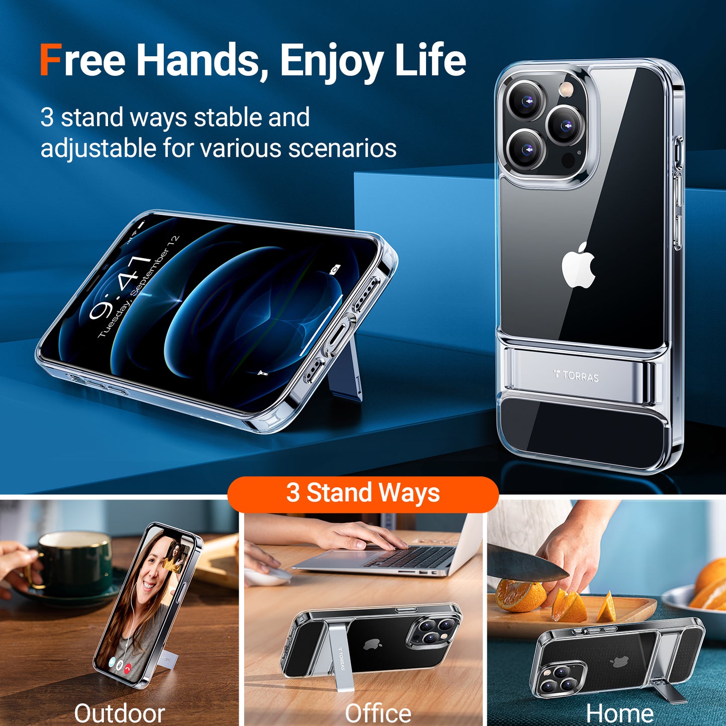 TORRAS MoonClimber for iPhone 13 | Military Grade Armor-Level Shockproof