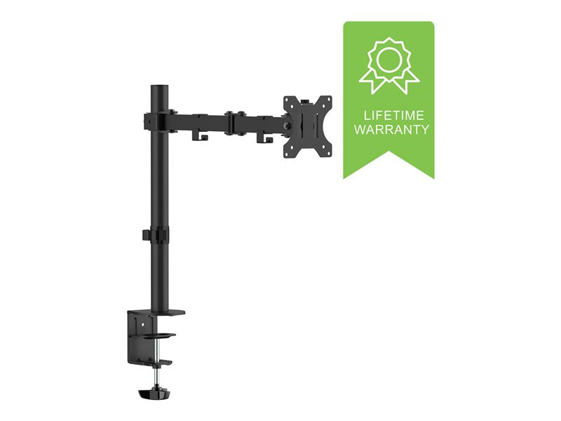 Vision Monitor Desk Post Black | VFM-DP2B