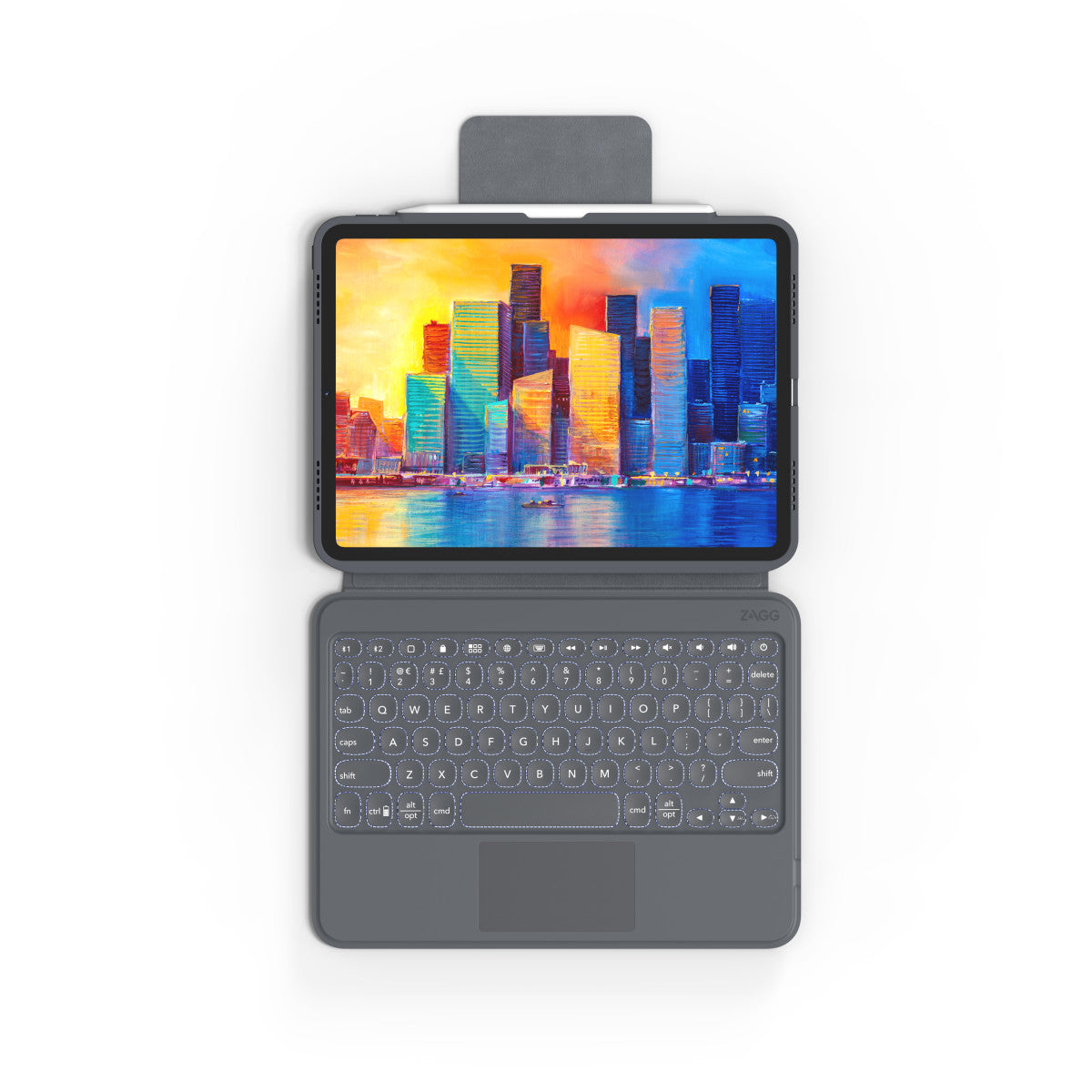 ZAGG Keyboard Pro Keys with Trackpad-Apple-iPad 10.2-Black/Gray-UK