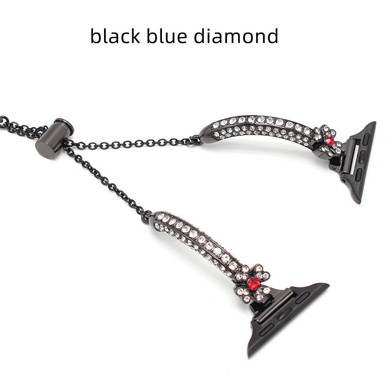 Clover Diamond Alloy Watch Bracelet | Compatible with Apple Watch 38mm to 45mm