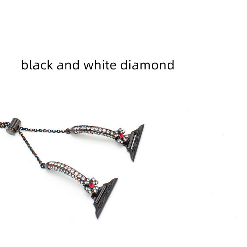 Clover Diamond Alloy Watch Bracelet | Compatible with Apple Watch 38mm to 45mm