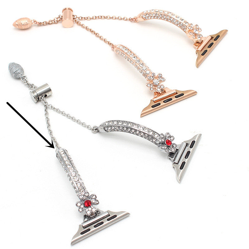 Clover Diamond Alloy Watch Bracelet | Compatible with Apple Watch 38mm to 45mm