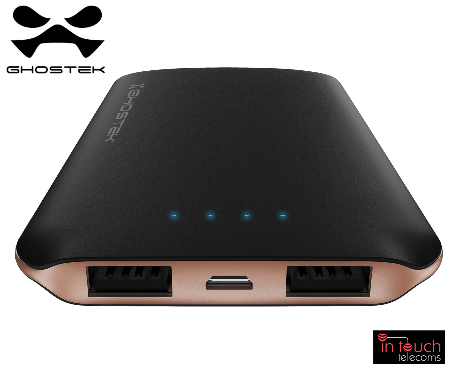 Ghostek NRGpak Fast Charge Power Bank - Rose Gold | Dual Output 5000mAh Capacity