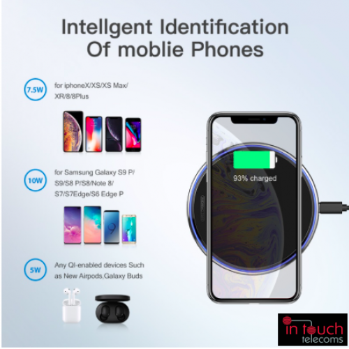 Qi 10W Wireless Slimline Mirror Charging Pad | 10W Fast Charger