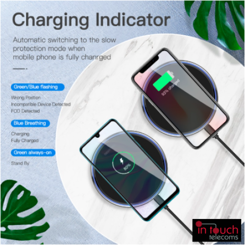 Qi 10W Wireless Slimline Mirror Charging Pad | 10W Fast Charger