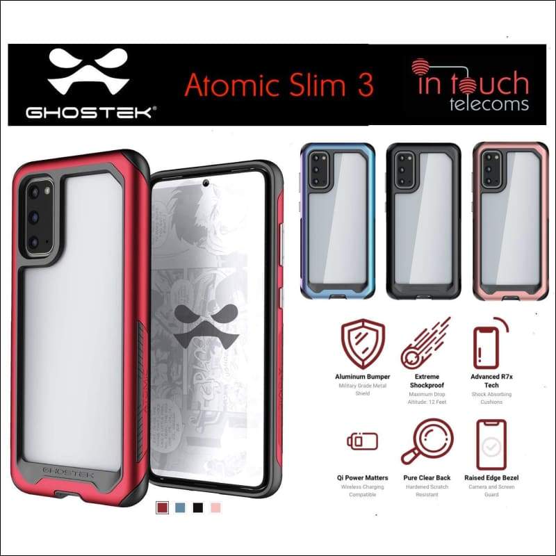 Ghostek Atomic Slim 3 Case for Samsung Galaxy S20 | Military Drop Tested