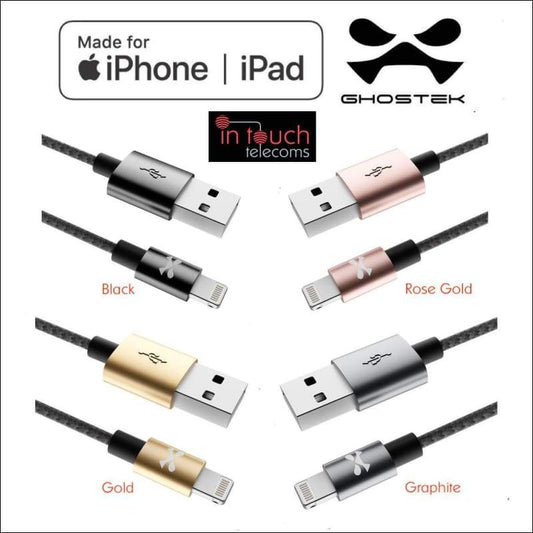 MFi Certified Fast Charge 1m Lightning Cable | Ghostek NRGline