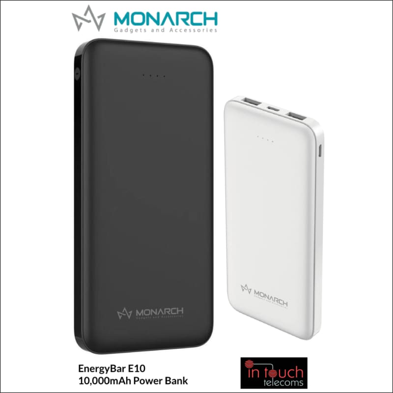 Monarch EnergyBar E10 Power Bank 10000mAh Capacity | Fast Charge