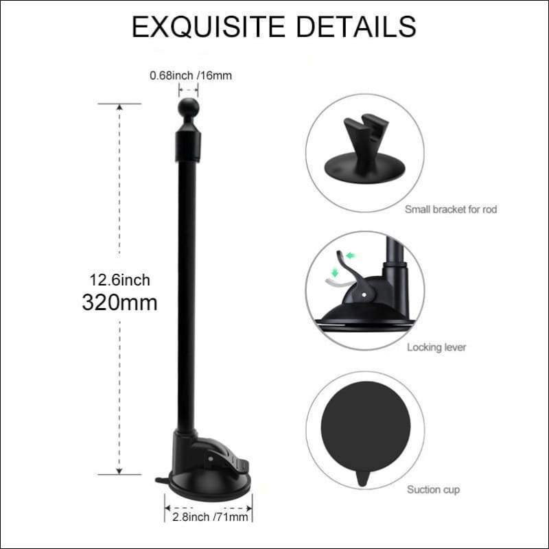 Universal Long Arm Windshield Mobile Car Mount Holder | iPhone, Samsung