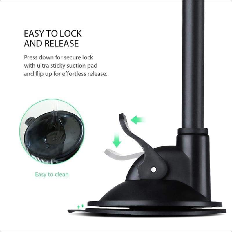Universal Long Arm Windshield Mobile Car Mount Holder | iPhone, Samsung