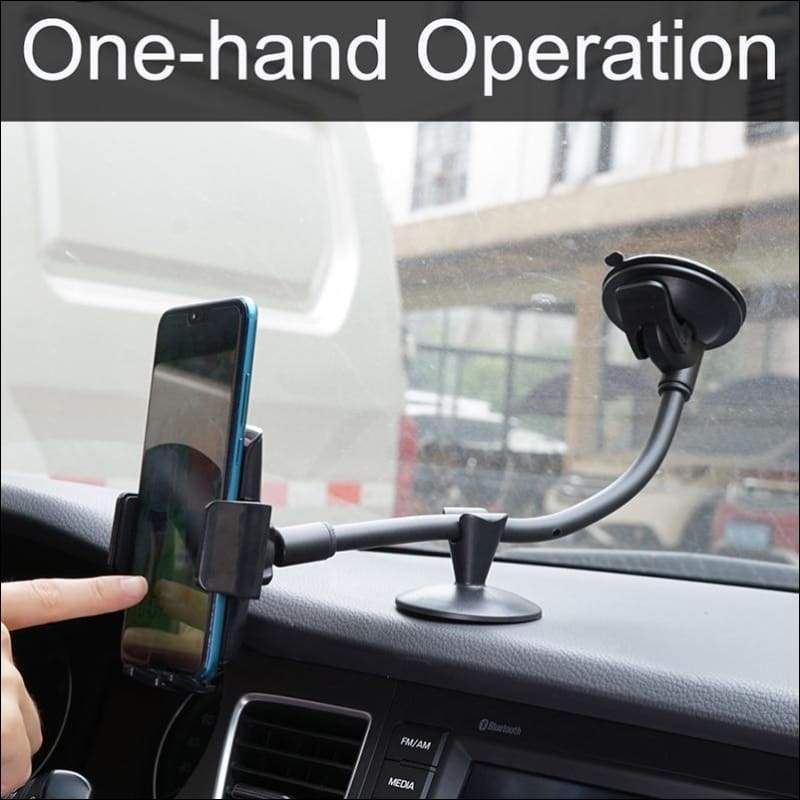 Universal Long Arm Windshield Mobile Car Mount Holder | iPhone, Samsung