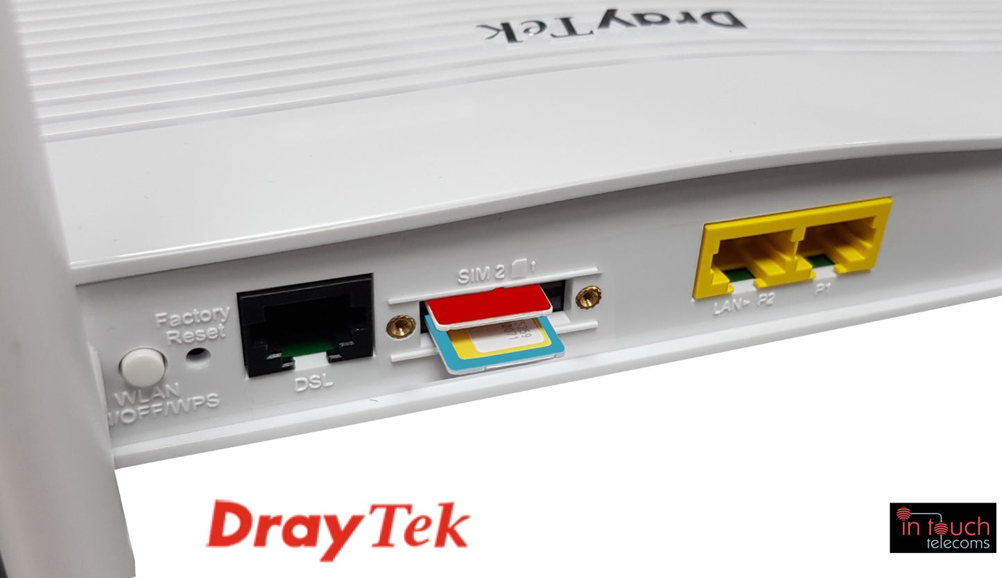 DrayTek Vigor 2620Ln - xDSL & LTE Router/Firewall | ADSL2+ LTE 4G