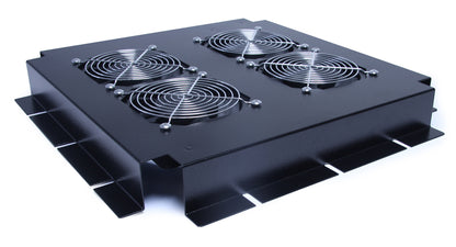 Prism 6 Way PI Roof Mount Fan Tray (Black Only) — official manufacturer accessory image; range illustration.