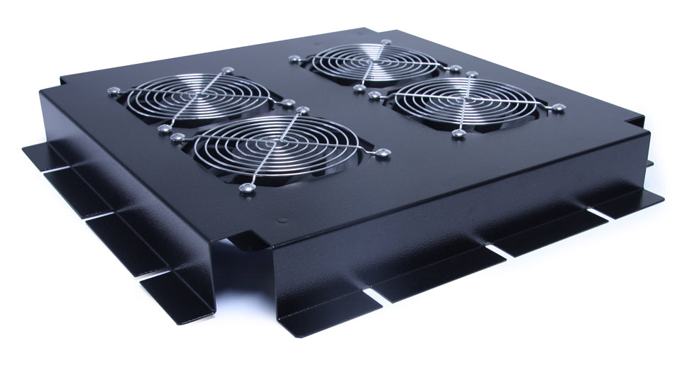 Prism 4 Way PI Roof Mount Fan Tray (Black Only) — official manufacturer accessory image; range illustration.