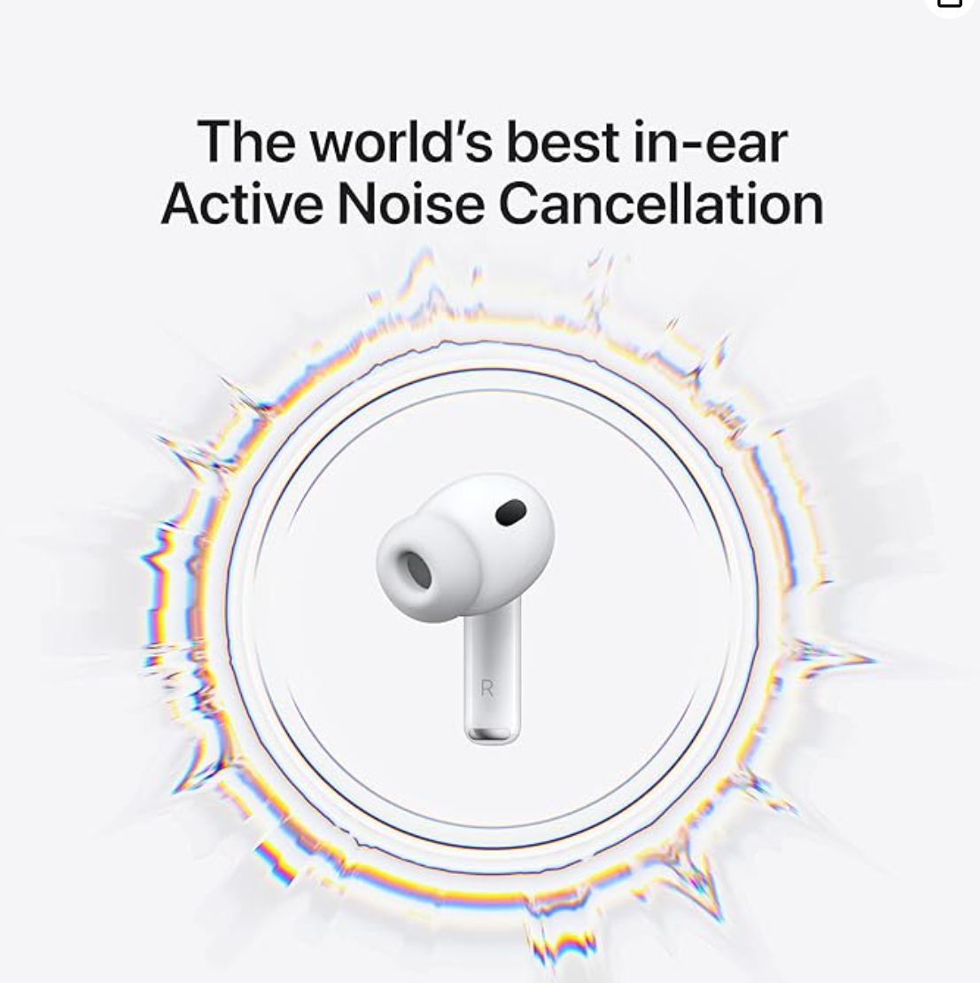 Apple AirPods Pro 3 Wireless Earbuds With Active Noise Cancellation