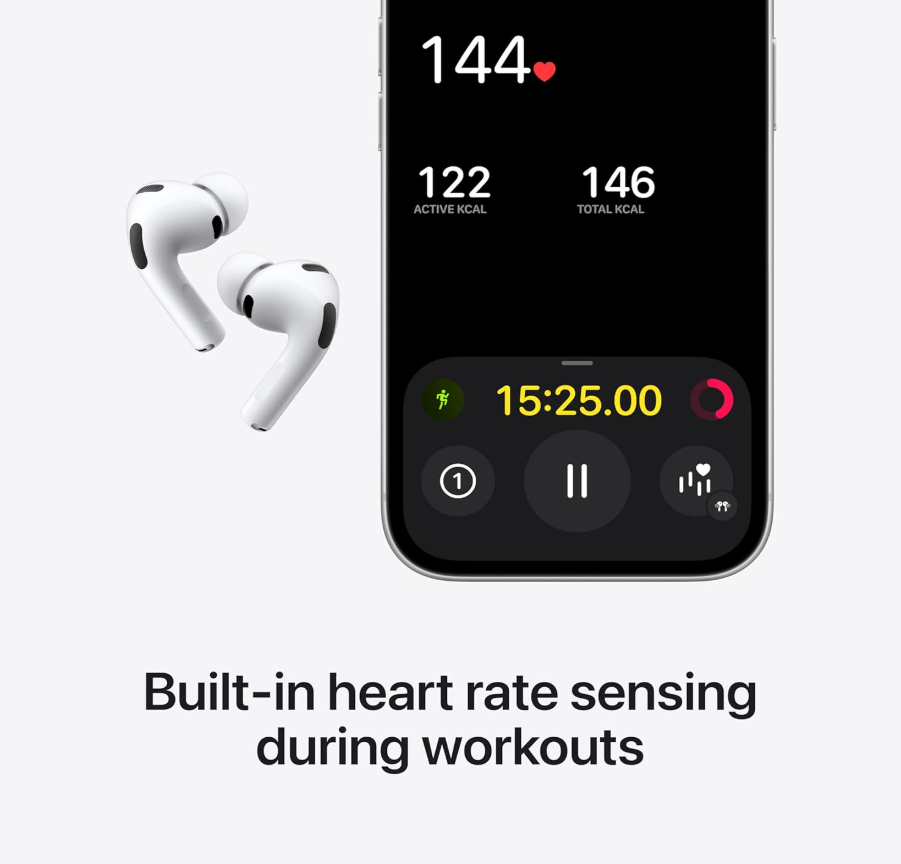 Apple AirPods Pro 3 Wireless Earbuds With Active Noise Cancellation