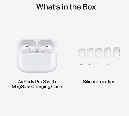 Apple AirPods Pro 3 Wireless Earbuds With Active Noise Cancellation