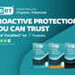 ESET Trustpilot promotional artwork, based on 7,428 reviews dated 12 August 2024